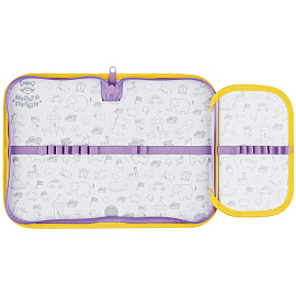 Пенал 1 отделение, 200*130 Мульти-Пульти "Magic", доп. секция, ткань