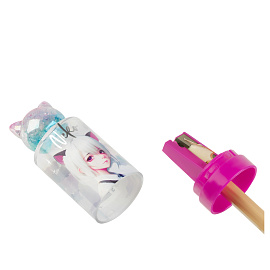 Точилка пластиковая MESHU "Neko", 1 отверстие, ассорти фото Точилка пластиковая MESHU "Neko", 1 отверстие, ассорти