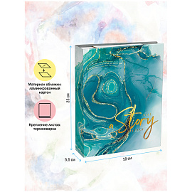 Фотоальбом 304 фото 10*15см, ArtSpace "Aesthetic turquoise