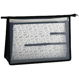 Папка для тетрадей 2 отделения А4 ArtSpace "Gamer", пластик, фольга, на молнии