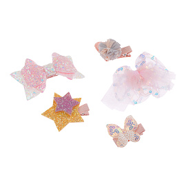 Заколки для волос MESHU, с топпером, перламутровый цвет, 5шт., 3,5см, европодвес фото Заколки для волос MESHU, с топпером, перламутровый цвет, 5шт., 3,5см, европодвес