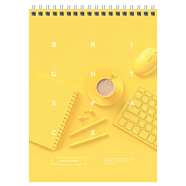 Блокнот А5 60л. на гребне BG "Office book