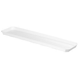 Поддон для ящика балконного Idiland Basil белый 56.8x13.8x2.4 см