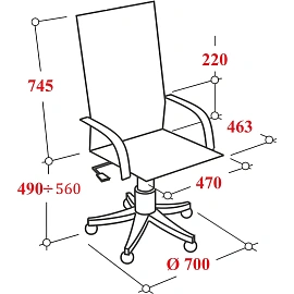 Кресло для руководителя Easy Chair 675 TTW черное (сетка/ткань, металл)