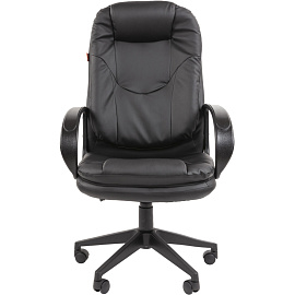 Кресло для руководителя Комус Мебель Easy Chair 695 LT чёрное (экокожа, пластик)