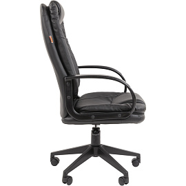 Кресло для руководителя Комус Мебель Easy Chair 695 LT чёрное (экокожа, пластик)