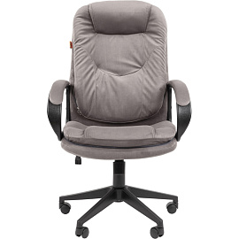 Кресло для руководителя Комус Мебель Easy Chair 695 серое (ткань, пластик)