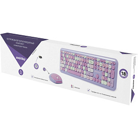 Комплект беспроводной клавиатура и мышь Smartbuy (SBC-666395AG-V)