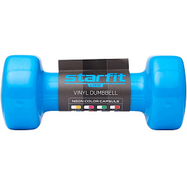 Гантель виниловая Starfit DB-101 2.5 кг синяя