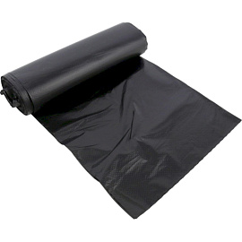 Мешки для мусора 30 л черные (ПНД 30 мкм, 30 шт в рулоне)