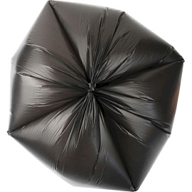 Мешки для мусора 30 л черные (ПНД 30 мкм, 30 шт в рулоне)