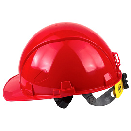 Каска защитная термостойкая ТМ РОСОМЗ СОМЗ-55 FavoriT Termo Rapid красная с храповым механизмом (76716)