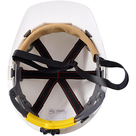 Каска защитная термостойкая РОСОМЗ СОМЗ-55 FavoriT Termo Rapid белая с храповым механизмом (76717)