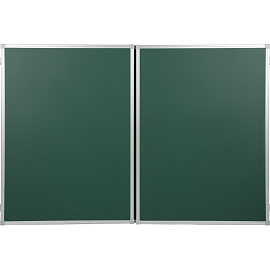 Доска магнитно-меловая Attache Classic 100х300 см зеленая трехсекционная с лаковым покрытием