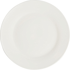 Тарелка обеденная Kaylas фарфор 22.4 см белая (6 штук в упаковке)
