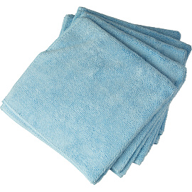 Салфетки хозяйственные Vileda Professional микрофибра 38x38 см 340 г/кв.м синие (5 штук в упаковке)