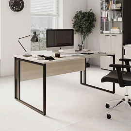 Стол прямой K-Loft 241S001 (дуб скандинавский/графит, 1180х670х752 мм)
