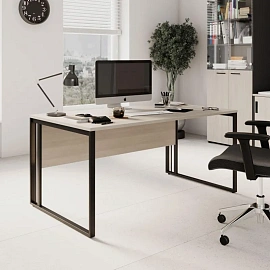 Стол прямой K-Loft 241S002 (дуб скандинавский/графит, 1380х670х752 мм)