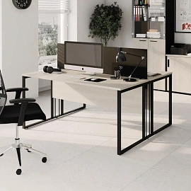 Рабочая станция Easy to lead K-Loft двухместная (дуб скандинавский/графит, 1180х1370х752 мм)