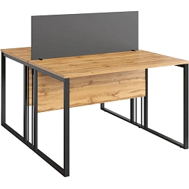 Экран к столу K-Loft с креплением фронтальный (графит, 1312х16х500 мм)