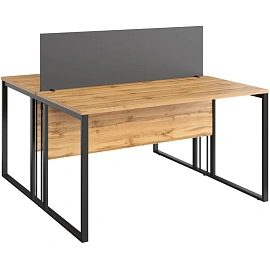 Экран к столу K-Loft с креплением фронтальный (графит, 1512х16х500 мм)