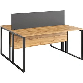 Экран к столу Easy to lead K-Loft с креплением фронтальный (графит, 1512х16х500 мм)