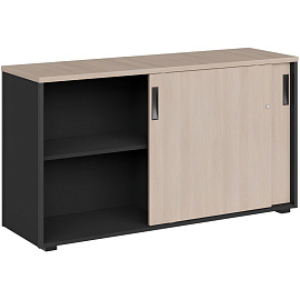 Шкаф-купе комбинированный K-Loft (дуб скандинавский/графит, 1370х420х752 мм)