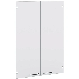 Двери низкие Комус Мебель K-Loft стеклянные прозрачные (764х1022 мм, 2 штуки)