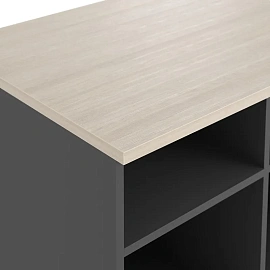 Тумба под оргтехнику Easy to lead K-Loft (дуб скандинавский/графит, 786х616х568 мм)