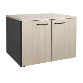 Тумба под оргтехнику Easy to lead K-Loft (дуб скандинавский/графит, 786х616х568 мм)