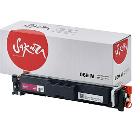 Картридж лазерный Sakura 069M 5092C002 для Canon пурпурный совместимый