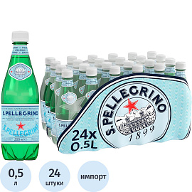 Вода минеральная S. Pellegrino столовая газированная 0.5 л