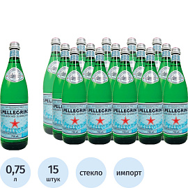 Вода минеральная S.Pellegrino столовая газированная 0.75 л