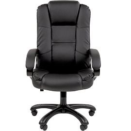 Кресло для руководителя Chairman 600 черное (искусственная кожа, пластик)