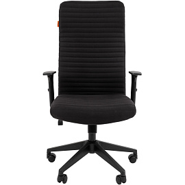 Кресло для руководителя Chairman 611 черное (ткань, пластик)