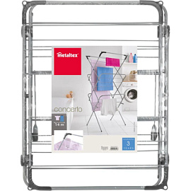 Сушилка для белья напольная складная Metaltex Concerto (61x51x140 см) фото Сушилка для белья напольная складная Metaltex Concerto (61x51x140 см)