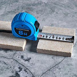 Рулетка строительная TOPFORT Basic 8 м х 25 мм (2019128)