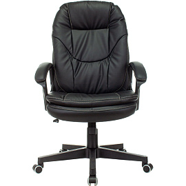 Кресло для руководителя Бюрократ CH868N чёрное (экокожа, пластик)