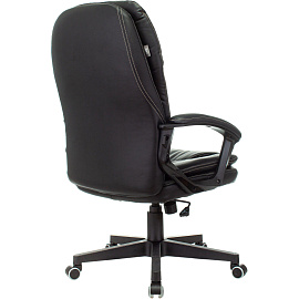 Кресло для руководителя Бюрократ CH868N чёрное (экокожа, пластик)