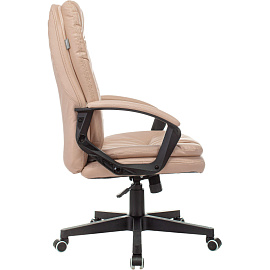 Кресло для руководителя Бюрократ CH868N бежевое (экокожа, пластик)