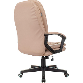 Кресло для руководителя Бюрократ CH868N бежевое (экокожа, пластик)