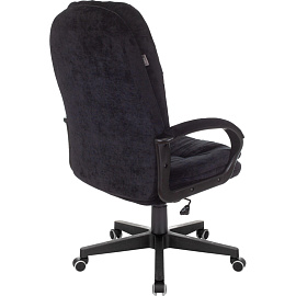 Кресло для руководителя Бюрократ CH868N чёрное (велюр, пластик)