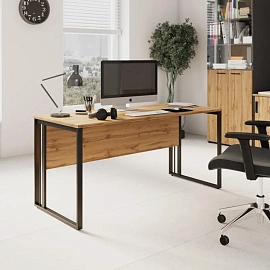 Стол прямой Easy to lead K-Loft 241S001 (дуб натуральный/графит, 1180х670х752 мм)