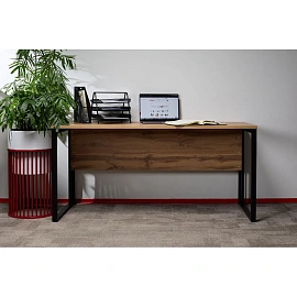 Стол прямой Easy to lead K-Loft 241S003 (дуб натуральный/графит, 1580х670х752 мм)