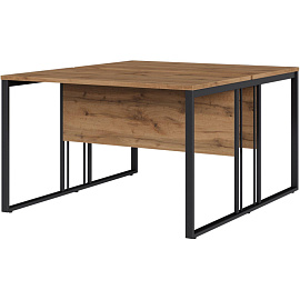 Рабочая станция K-Loft двухместная (дуб натуральный, 1180х1370х752 мм)