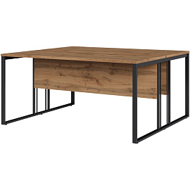 Рабочая станция K-Loft двухместная (дуб натуральный, 1580х1370х752 мм)