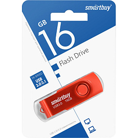 Флешка USB 3.0 16 ГБ Smartbuy Twist (SB016GB3TWR)