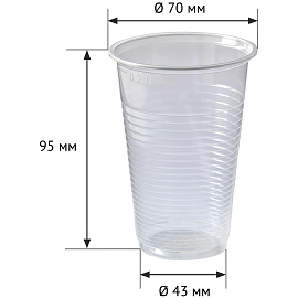 Стаканы одноразовые OfficeClean 200мл, набор 100шт., стандарт, ПП, прозрачные, хол/гор фото Стаканы одноразовые OfficeClean 200мл, набор 100шт., стандарт, ПП, прозрачные, хол/гор