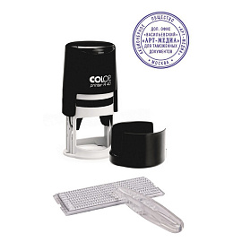 Печать самонаборная круглая Colop R40 (1 круг) фото Печать самонаборная круглая Colop R40 (1 круг)