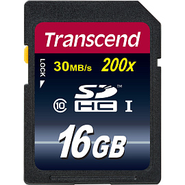Карта памяти 16 ГБ SDHC Transcend TS16GSDHC10 Class 10